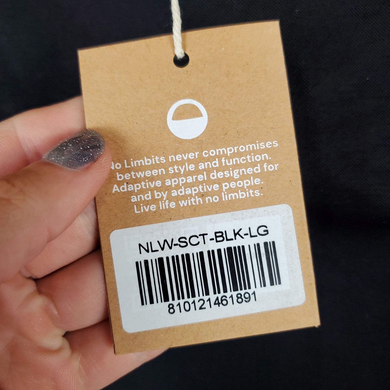 No Limbits Womens Tank Top Sz Medium Black Nylon Stretch Round Neck Pullover — image 5 of 8